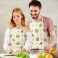 thumbnail image 4 of Easter and Easter Baskets Cream Yellow Pattern Apron with Pockets, Cotton Linen Waterproof Adjustable Apron for Women, Kitchen Cooking Gardening BBQ Salon Apron, 33x27 Inch, 4 of 6