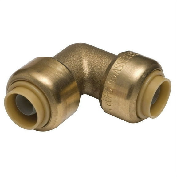 SharkBite 3/8 in. Push x 3/8 in. Dia. Push Brass Elbow