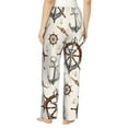 thumbnail image 3 of Fotbe Anchor with Rope Women's Pajama Pants,Sleepwear Pants,Pj Bottoms Drawstring And Pockets-Large, 3 of 9