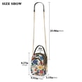 thumbnail image 2 of FORMRS Crossbody Bag for Women Quilted Travel Shoulder Cell Phone Purse with Chain Strap Handbag, Red Japanese Floral Pattern, 2 of 7