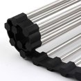 thumbnail image 3 of Kitchen Dish Drainer, Foldable Dish Drainer, Stainless Steel Kitchen Dish Drainer, Countertop Dish Drainer For Sink, Dish Drainer Mat, 43 X 35 Cm.blac, 3 of 5