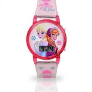 Disney Frozen Unisex Child Watch Frozen Elsa and Anna Child Watch Rubber Strap in One Size Color Asst - FZN3684WM