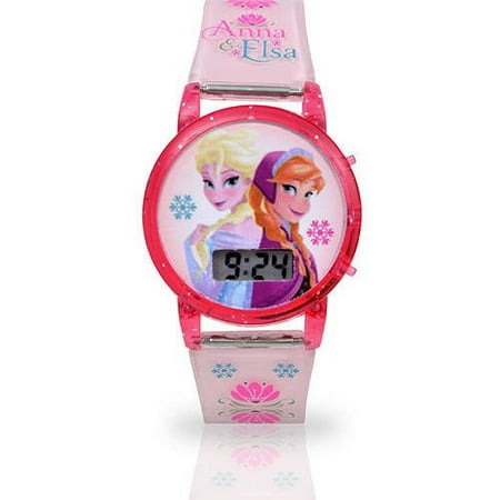 Disney Frozen Unisex Child Watch Frozen Elsa and Anna Child Watch Rubber Strap in One Size Color Asst - FZN3684WM