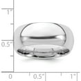 thumbnail image 4 of Sterling Silver 8mm Comfort Fit Band (Size 11) Made In United States qcf080-11, 4 of 6