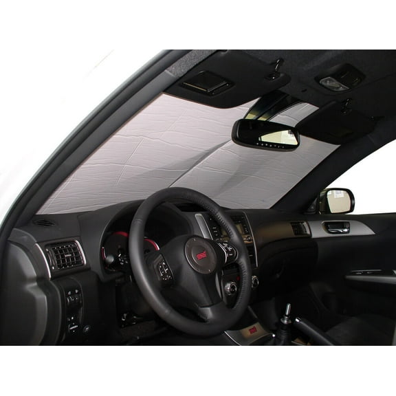 HeatShield, The Original Windshield Sun Shade, Custom-Fit for Subaru Impreza Hatchback (5D) 2008, 2009, 2010, 2011, Silver Series
