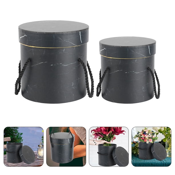 IDEANATEGRATE 2Ud Cubos Redondos Para Negros Ideal Para Arreglos Y En Hogar