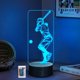 thumbnail image 1 of Lámpara LED 3D CoolGift Mart de béisbol con control remoto, 1 of 7