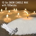 thumbnail image 3 of Set de cera para velas Wfmolcand 4,5 kg de cera perlada con 100 mechas, 3 of 8
