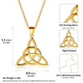 thumbnail image 3 of ChicSilver Gold Celtic Knot Necklaces Sterling Silver Knot Pendant | Clearance, 3 of 6