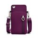thumbnail image 1 of Bolso pequeño para teléfono móvil para mujer, brazalete deportivo de tela Oxford, correa de hombro ajustable, riñonera cruzada, bolso para correr (con conector para auriculares), 1 of 5