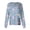 Light Blue, variant on Womens Scrub Tops Cartoon Long Sleeve Crew Neck Medical Scrubs Stretch Breathable Medical Uniform with Pockets, 4XL