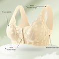 thumbnail image 4 of Hessimy Daisy Bra for Older Women, Comfortable Convenient Front Close Button Cotton Bras for Older Women No Underwire(Beige,XL), 4 of 5