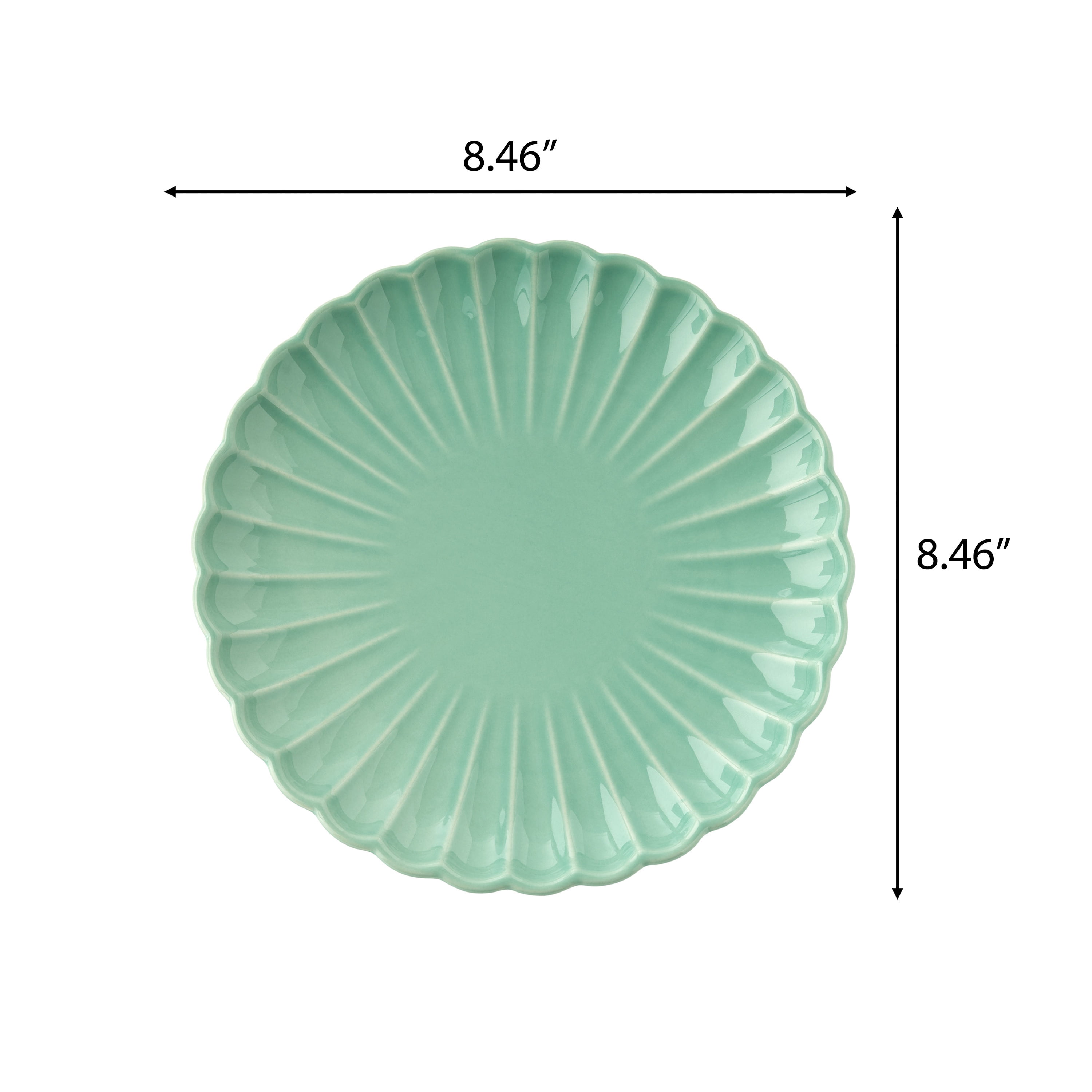The Pioneer Woman Colette Stoneware Salad Plate, Green