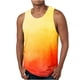 thumbnail image 4 of Camiseta sin mangas con cuello en V para hombre, de punto, con rayas verticales, para fitness, deportes, ocio, ajustada, con degradado, con cuello en I y hombros anchos., 4 of 7