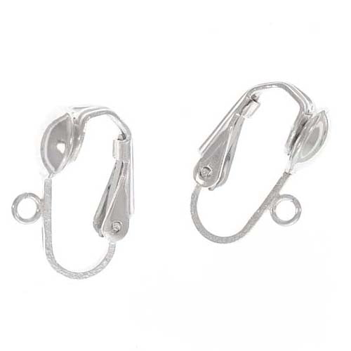 Beadaholique Sterling Silver Clip On Ball Earrings Findings (1 Pair)