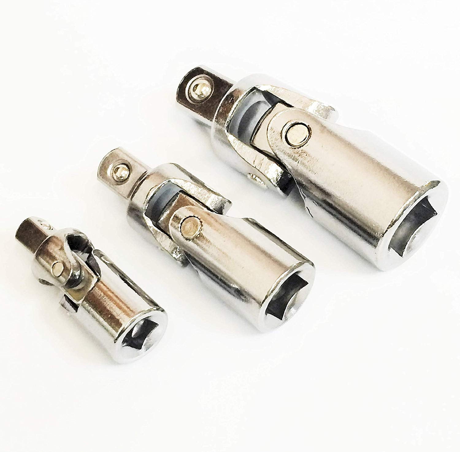 3pcs 1/4" 3/8" 1/2" Drive Swivel Universal Joint Air Impact Sockets