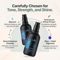 thumbnail image 3 of Herbishh Blue Shampoo & Conditioner Set (500 ml Each), Neutralizes Brassy & Orange Tones, Shampoo & Conditioner Duo for Brunette, Color Treated & Highlighted Hair, Hydrating Care to Enhance Shine, 3 of 7