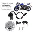 thumbnail image 4 of Bloqueo de la Tapa del Tanque de combustible, Aluminio de aluminio con Óxido de Interruptor de Encendido de la Encendido para YZF-R3 2015 A 2018, 4 of 7