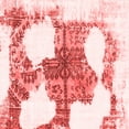 thumbnail image 1 of Ahgly Company Indoor Square Oriental Red Modern Area Rugs, 5' Square, 1 of 4