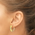 thumbnail image 4 of 8 Pairs Enamel Huggie Earrings Hoop Earrings Round Circle Earrings Cubic Zirconia Huggie Earring Colorful Hoop Statement Earrings Wedding Earrings Jewelry Gift for Women with Box, 4 of 7