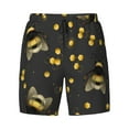 thumbnail image 4 of Lsque Mens Swim Trunks Bumblebee Pattern - Bathing Suit Compression Liner - Beach Swim Shorts Swimwear - (S-3XL) - Stretch Quick Dry -3X-Large, 4 of 9