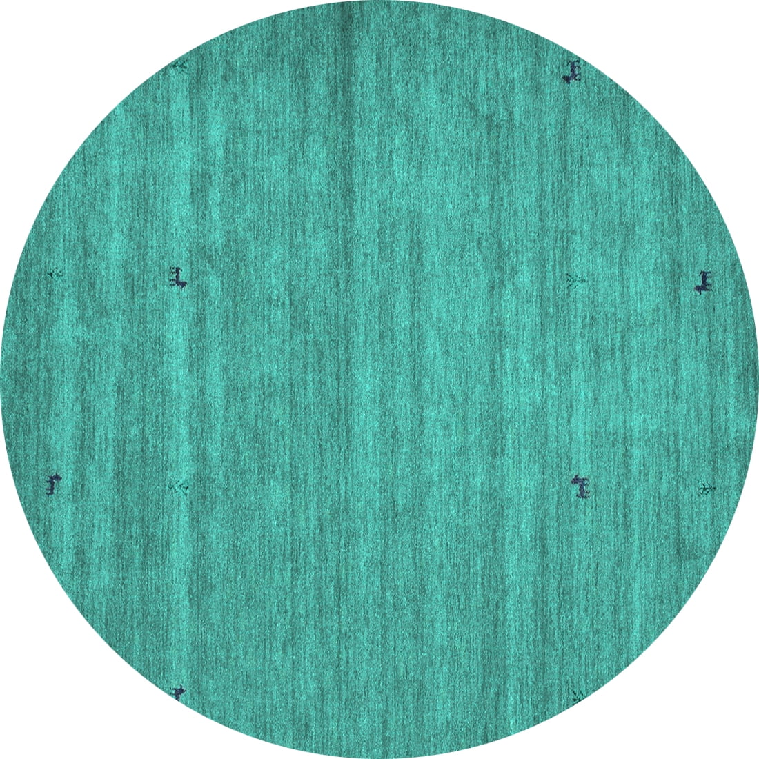 Ahgly Company Machine Washable Indoor Round Abstract Turquoise Blue ...