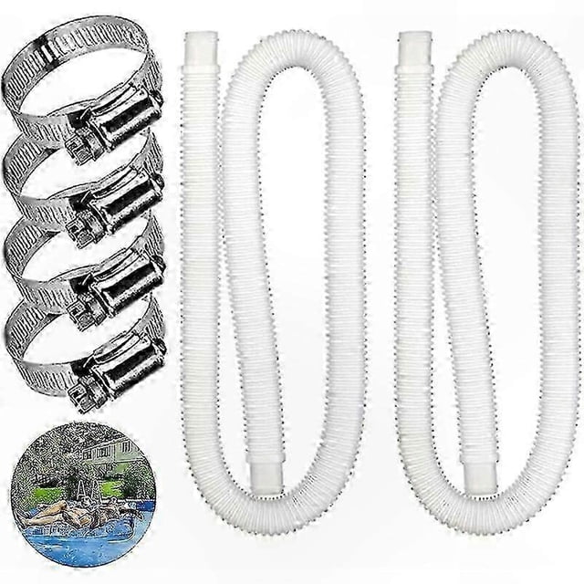 2-Pack Pool Hose Replacement for Above Ground Swimming Pools and Filter Pumps