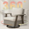 thumbnail image 6 of MeetLeisure 4 Metal Durable Outdoor Conversation Sets with Chairs and Table, Gray/Beige, 6 of 8