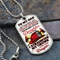 thumbnail image 2 of Gift From Daughter - Father Daughter Gift - Dad Gift Ideas - Gift For Father - Gift For Dad - Dad's Birthday Gift6552489295936- Graphic Military Dog Tag Necklace (Optional Personalized Engraving), 2 of 5