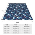 thumbnail image 3 of Balery Sea Sharks Manta de Felpa Suave y Acogedora – Cobija de Franela Aterciopelada para Cama, Lavable y Cálida para Sofá, Mascotas, Transpirable-50"x40", 3 of 7