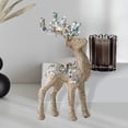 thumbnail image 2 of Reno Elk Decoración del de Navidad / Estatua de brillo Artesanía de bricolaje Colgante de ciervo decorativo para fiesta Jardín Interior champán Colco Colgante de alce, 2 of 6