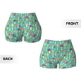 thumbnail image 5 of Lsque Mushrooms Pattern High Waisted Biker Shorts for Women-Tummy Control Fitness Athletic Workout Running Yoga Gym Shorts,Moisture-Wicking-Medium, 5 of 9