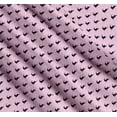 thumbnail image 3 of Soimoi Pink Cotton Cambric Fabric Fish & Cat Animal Printed Fabric 1 Yard 42 Inch Wide, 3 of 7