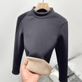 thumbnail image 5 of Splozh Womens Fall Tops 2025 Long Sleeve Shirts for Women Crewneck Solid Undershirt Pullover Casual Lightweight Warm Blouse Tops Dark Gray,M, 5 of 6