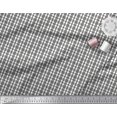 thumbnail image 2 of Soimoi Black Poly Georgette Fabric Window Pane Check Print Fabric by Yard 52 Inch Wide, 2 of 3