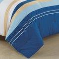 thumbnail image 2 of ESCA Bed in a Bag 9-Piece Sailboat Blue Yellow White Coastal Bedding Comforter & Sheet Set - King Size, 2 of 5
