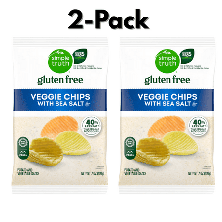Simple Truth Veggie Chips Sea Salt 2-Pack 7 oz