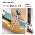 thumbnail image 4 of ZZHZGZ Canada Clearance Sale Multifunctional Suction Cup Dish Drying Rack Adjustable Rotating Arm Wall Mounted Kitchen Sponge Holder Towel Storage Organizer, 4 of 7