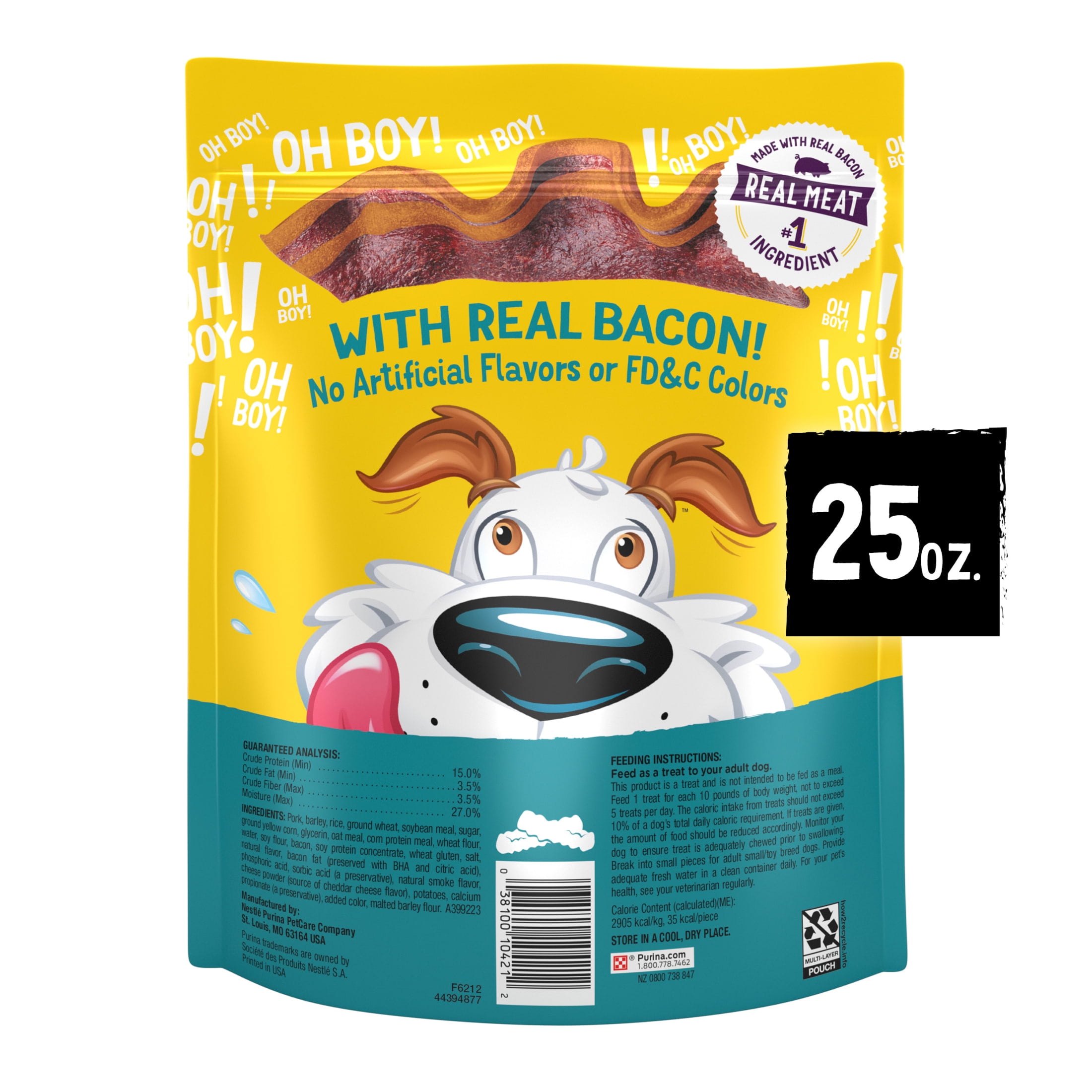 Purina Beggin’ Loaded Bacon and Cheese Fries Flavor Treats for Dogs, 25 oz Pouch