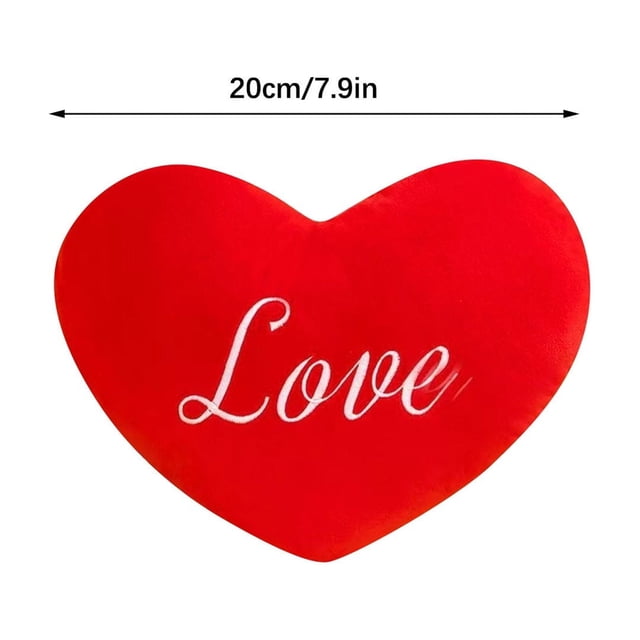 SLYNSHome Oreillers Cœur de la Saint-Valentin Oreiller en Forme de Cœur, Oreillers Cœur Rouges Mignons pour Canapé Lit