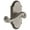 Antique Pewter, variant on Grandeur 821039 Arc Solid Brass Left Handed Passage Door Lever Set - Bronze