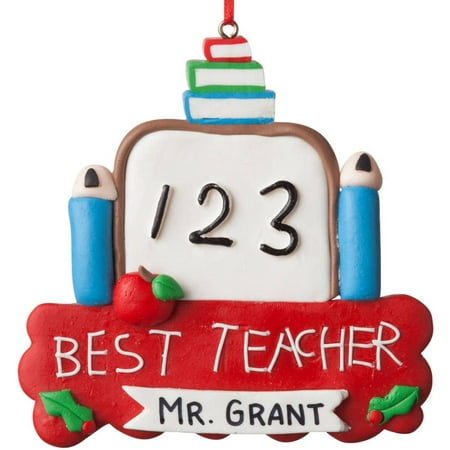 Personalized Christmas Ornament - Best Teacher (60 Of The Best Diy Christmas Decorations)