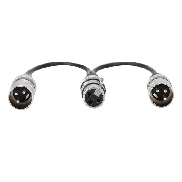 Cable divisor XLR, conector hembra XLR de 30 cm, cable de extensión XLR, cable adaptador XLR, eficiencia maximizada
