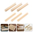 thumbnail image 4 of 6 Pcs Supports de Dominos en Bois Réutilisables Supports de Dominos DIY, 4 of 9