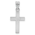 thumbnail image 4 of Auriga Fine Jewelry 925 Sterling Silver Rh-plated Blue Enameled Cross Hatch Cross Charm for Women, 4 of 6