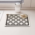 thumbnail image 4 of Mdesiwst Kitchen Countertop Drying Mat Geometric Super Absorbent Anti-slip Foldable Quick Drying Wear Resistant Multi-functional Dish Bowl Plate Dinnerware Placemat Coffee Maker Pad, 4 of 8