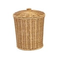 thumbnail image 5 of Tongina Large Laundry Hamper Woven Basket with Lid, Beige, 5 of 8