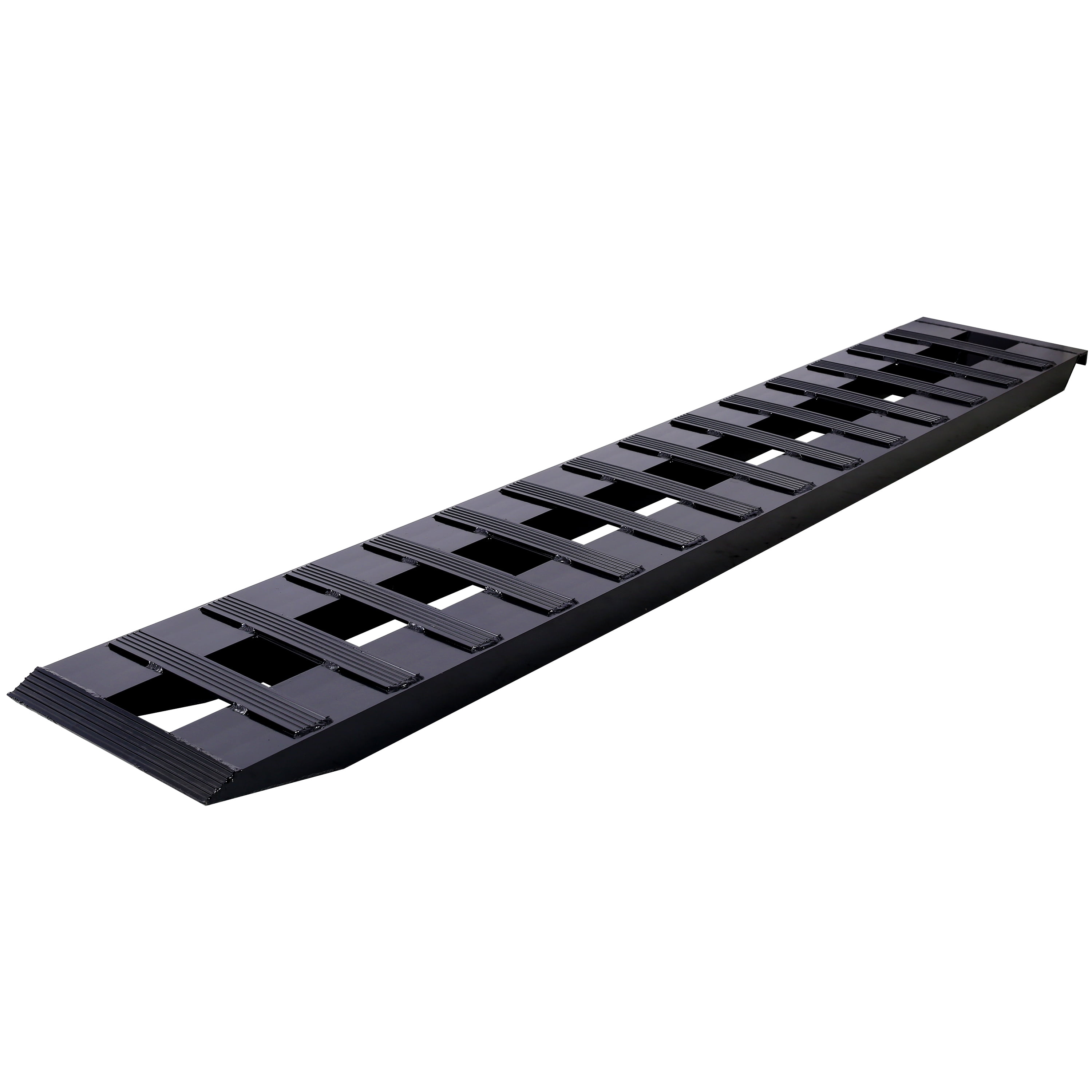 Aluminum Loading Ramps, 8800 LBS Capacity, Anti-Slip Rungs, Serrated Cross Rungs, Portable