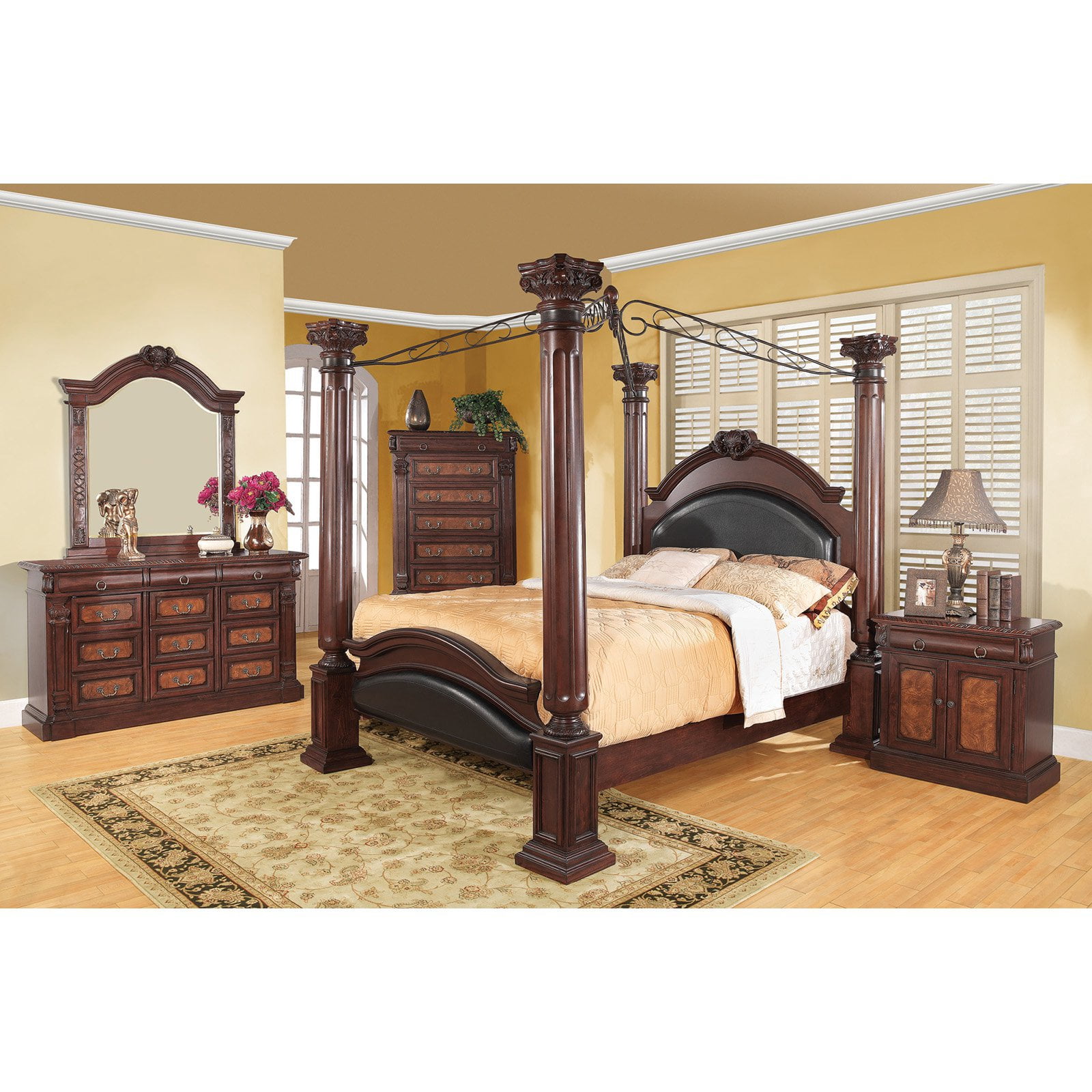 Coaster Home Furnishings Grand Prado Collection Nightstand Cappuccino Walmart Com Walmart Com