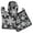 Black Christmas Snowflake, variant on Black Christmas Snowflake Pattern Kitchen Oven Mitt and Pot Holder Sets 2 Pcs for Baking, Cooking and Grilling, Heat Resistant Up To 392 °F
